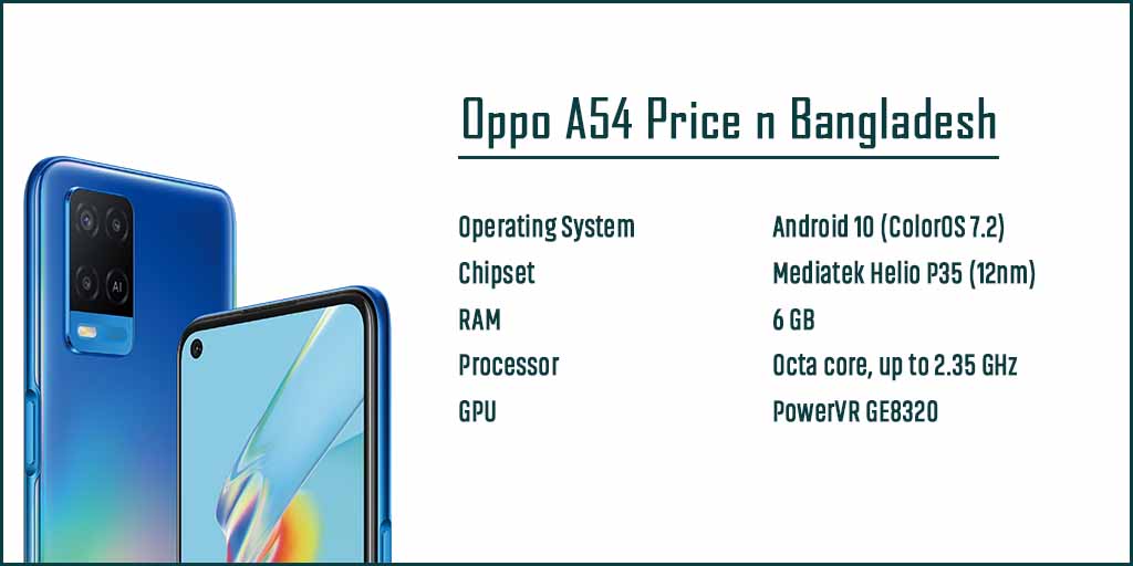 Oppo A54 Price in Bangladesh